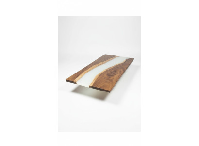 Resina epoxi mesa de comedor de madera real decoración muebles macizos mesa de resina de agua