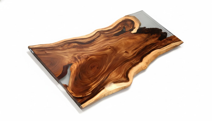 Epoxi Mesa de comedor River Table Madera real Maciza Mesas 200x90