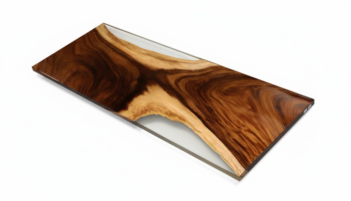 Mesa de comedor Mar Agua Río Madera real Mesa de río 180x80 Mesas resina epoxi Nueva