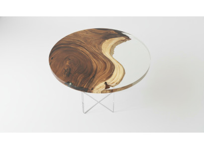 Mesa redonda de resina epoxi mesa de conferencia de mesa de reuniones.