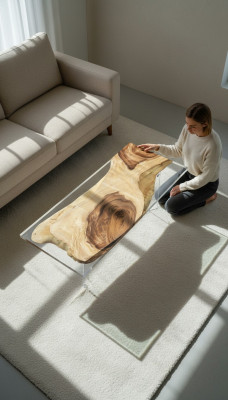Mesa Comedor Mar Agua Río Madera Real 180x90 Mesas de Río