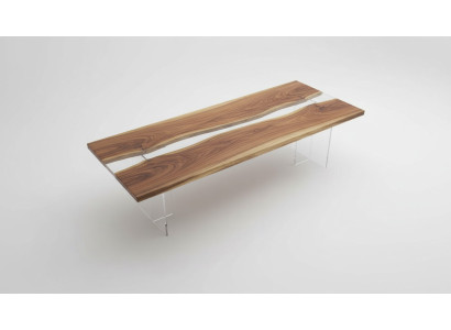 Mesa de comedor River Table Maciza Tablas 220x80 Mesa de río Mar Cascada de agua