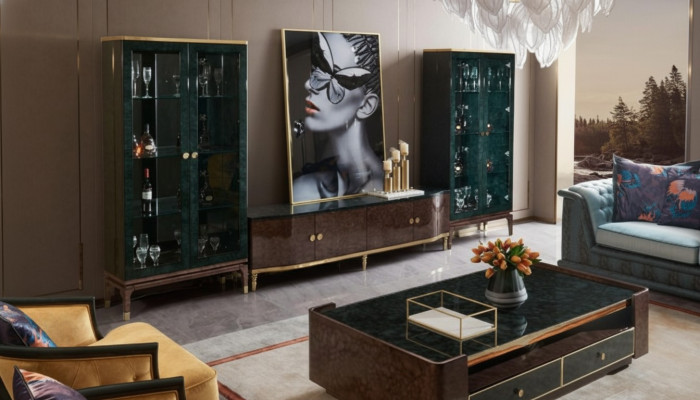 Vitrina de vidrio, cómoda, vitrinas, aparador, diseñador decorativo.