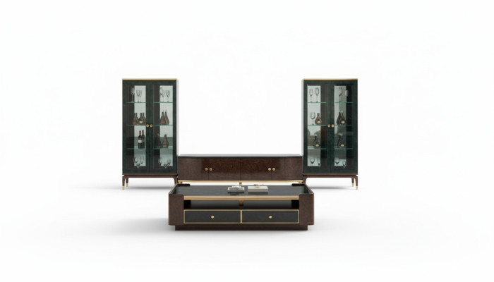 Vitrina de vidrio, cómoda, vitrinas, aparador, diseñador decorativo.