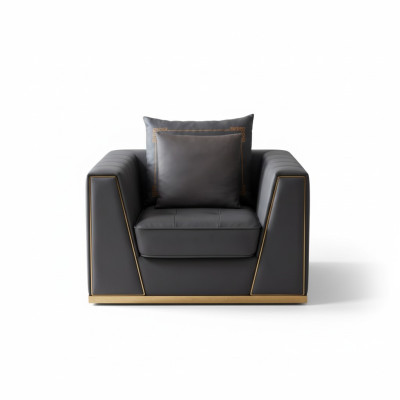 Diseño de sala de estar decoración sillón individual sofá de uno Nuevo de la televisión