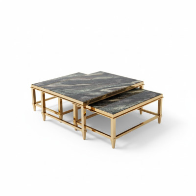 Mesa de centro Mesa de café Mesa auxiliar Mesa de diseño para sala de estar Juego de 3 mesas Nuevo