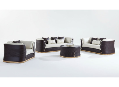 Sofá modular de 3 plazas Set Sofá de diseño Sofá acolchado Sofá moderno de lujo nuevo