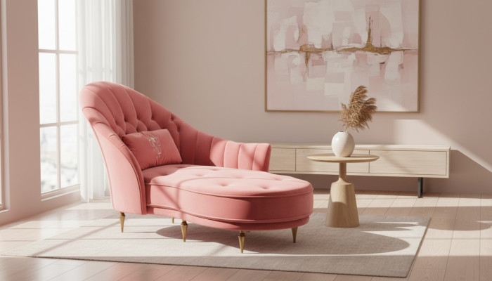 Chaise Longue Chesterfield, sofá de lujo Chesterfield para la sala de estar.