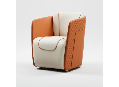 Sillón Diseño Sofá Relax Cuero Decoración Salón Club Tapizado Asiento Lujo