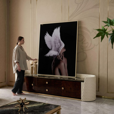 Diseñador de soporte de televisión RTV, cómoda, tablero bajo, armario, decoración de habitación, estante.