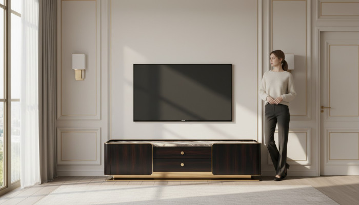 Aparador RTV cómoda armario muebles de diseñador mueble bajo de madera cómodas.