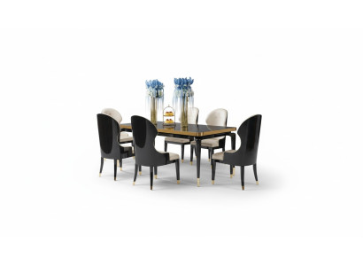 Diseño del juego de sillas de comedor de metal. Conjunto de mesa y sillas 4x.