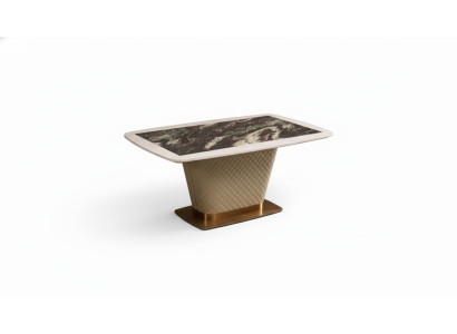 Mesa de comedor conjunto de comedor mesa silla juego de 7 piezas. Cuero acero inoxidable sillas.