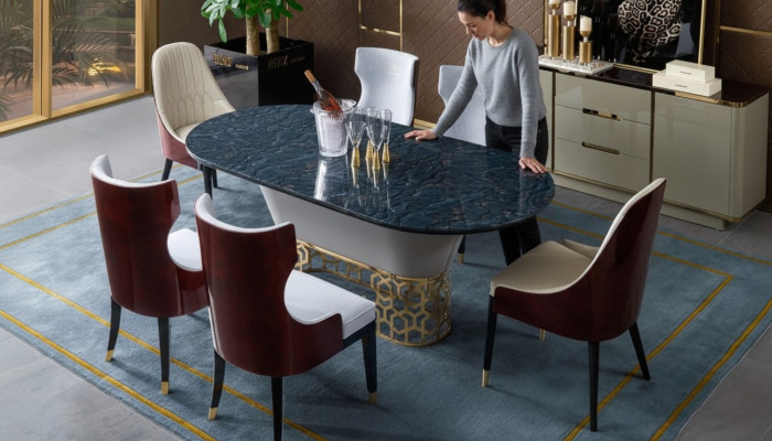 Juego de comedor completo 4 sillas Grupo de comedor de madera Mesa Mesas