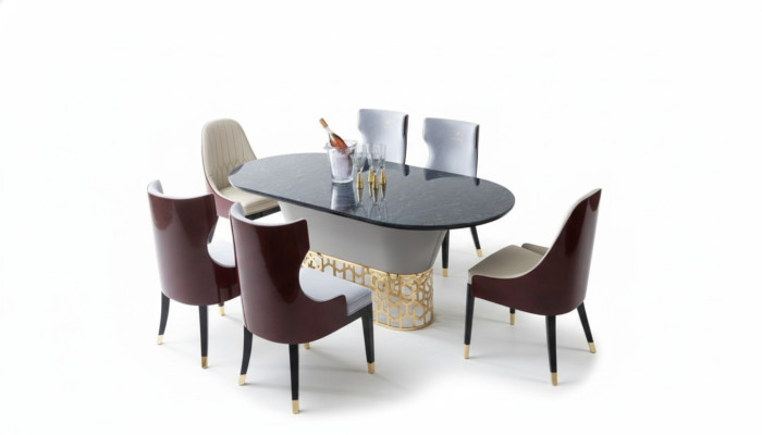 Juego de comedor completo 4 sillas Grupo de comedor de madera Mesa Mesas