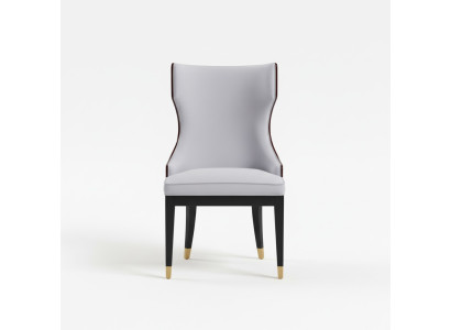 Habitación de comer 1x silla sillas tapizada madera moderna diseñador respaldo asiento sillón
