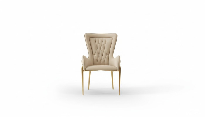 Silla Sillón 1x comedor Sala de estar Asiento Silla tapizada Lujo Cuero Televisión