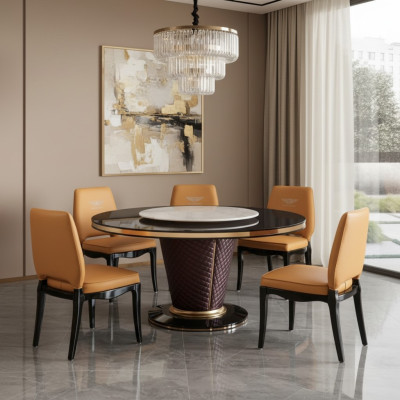 Silla de diseño de lujo tapizada, silla de respaldo, 1 sillón para sala de estar y comedor.