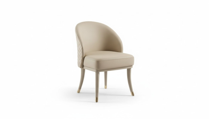 Silla 1x sala de estar acolchada silla de comedor sillón de cuero de lujo de salón de televisión.