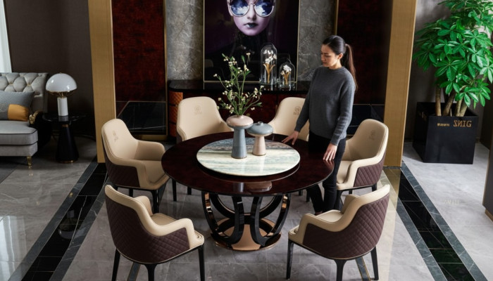 Silla de diseño de lujo Silla de respaldo tapizada 1x sillón sala de estar comedor cuero
