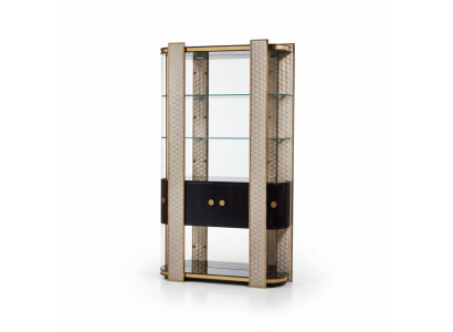 Vitrina de diseñador de madera Armario Armarios Estanterías Estanterías de oficina Vitrina de vidrio