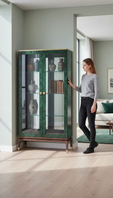 Glas Kommode Vitrine Kommoden Vitrinen Dekorative Kommodenschrank Designer Mueble de vidrio Cómoda Vitrina Cómodas Vitrinas Armario de cómoda decorativo Diseñador