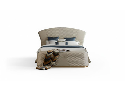 Cama de cuero Muebles de dormitorio de lujo Camas modernas de 3 piezas Set Boxspring