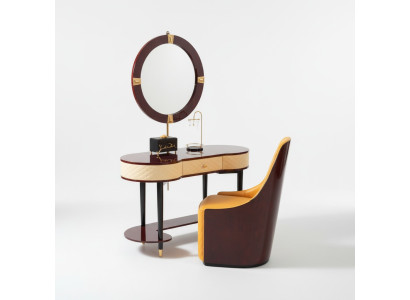 Vanity mirror chair complete set chest of drawers bedroom modern