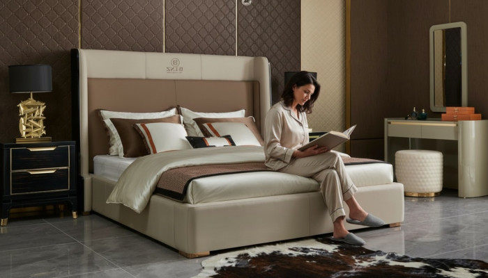 Mesita de noche, consolas, mesas auxiliares, mesa de lujo, muebles para dormitorio de hotel.