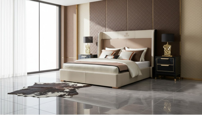 Mesita de noche, consolas, mesas auxiliares, mesa de lujo, muebles para dormitorio de hotel.