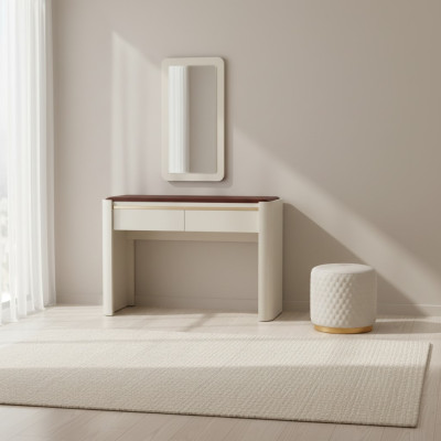 Tocador Taburete Consola Mesas de maquillaje Mesa Espejo Consolas