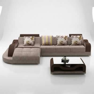 Sofá de esquina en forma de L, sofá, sofá acolchado, sofá de salón en forma de L, sofá textil, sofá de tela nuevo.