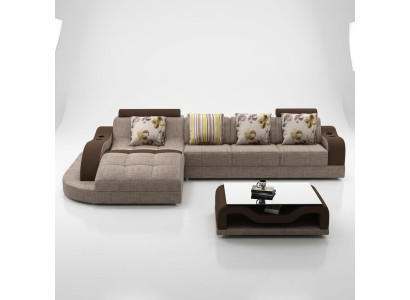 Sofá de esquina en forma de L, sofá, sofá acolchado, sofá de salón en forma de L, sofá textil, sofá de tela nuevo.