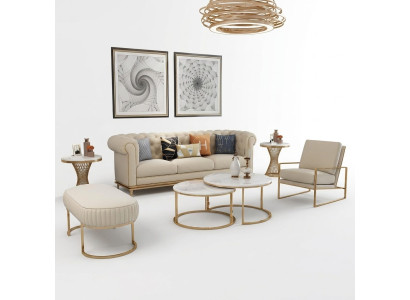 Sofá conjunto de sofás 3+1 plazas sala de estar relax taburete diseño sofá lounge