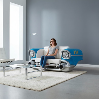 Autosofa Sofá Sofá Sofá Cadillac EE. UU. Decoración Estilo Americano Muebles Sofás Sofás