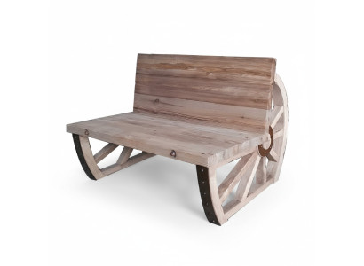Banco de jardín de madera Banco del parque Maciza Banco de asiento de jardín Muebles de jardín de 2 plazas Bancos Nuevo
