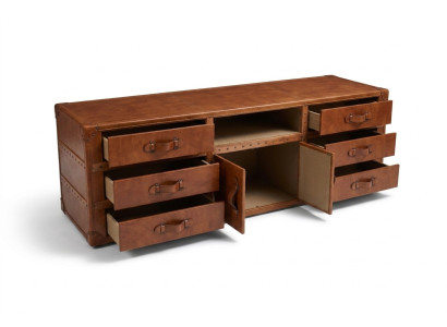 Mueble aparador cómoda Aparador vintage de lujo Aparador RTV Armario de cuero Nuevo