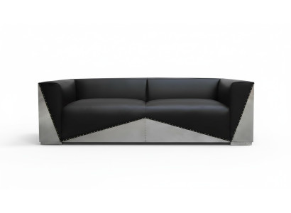 Diseño de lujo sofá de cuero genuino sofá de cuero sofás muebles tapizados de tres plazas nuevo.
