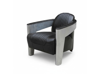 Cuero real Vintage Diseño de sillón Sillón de avión de la televisión Piloto