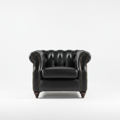 Sillón Chesterfield vintage, sillón de salón, sillón de cóctel, sofá de club, sofá de televisión, nuevo.