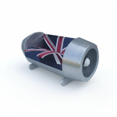 Sofá de aluminio Sofá de cuero Muebles Motor de chorro de avión Muebles de lujo Jack Union Nuevo