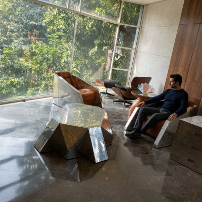 Mesa de centro diseño de lujo Aviator mesa sofá mesas de sala de estar auxiliar nuevas.
