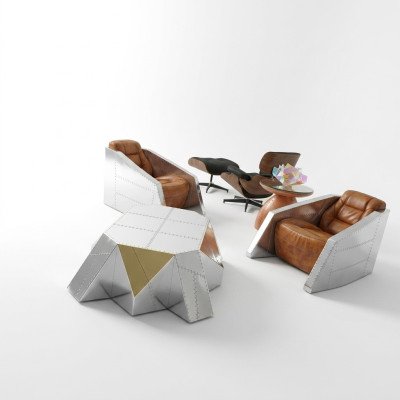 Mesa de centro diseño de lujo Aviator mesa sofá mesas de sala de estar auxiliar nuevas.