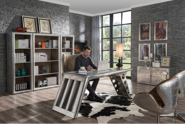 Mobiliario de oficina Estudio Muebles de oficina Mesa Armario Silla Set de 8 piezas