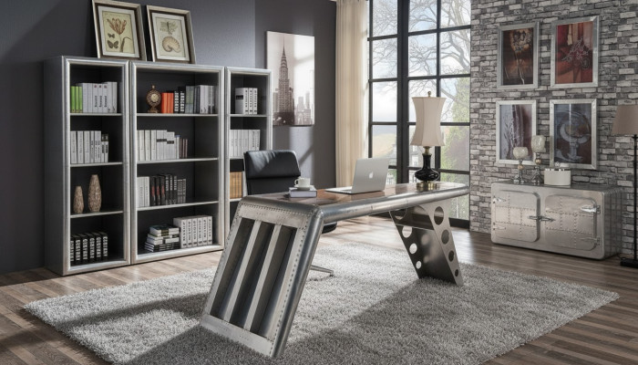 Mesa de computadora Escritorio Escritorio de oficina Escritorio Aviator Mesa de trabajo
