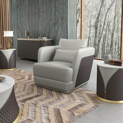 Sillón Sillón de televisión Diseño Sillón tapizado Sillón con reposabrazos Sillón reclinable Sillón Club Relax.
