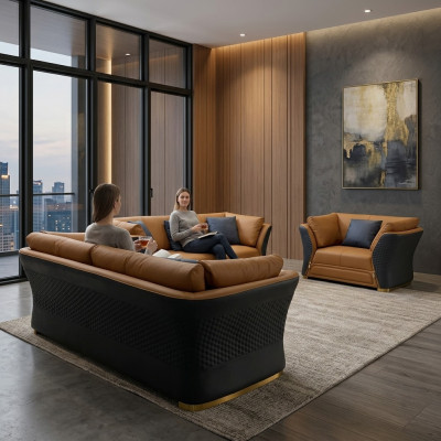Conjunto de sofá de 3 plazas y 1 sillón diseño sofá tapizado sofá sofá moderno.