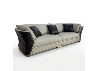 Sofá de diseño de tapicería moderno de 4 plazas para sala de estar decoración de muebles.