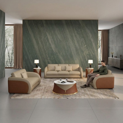 Sofá conjunto de sofá de 3 1 plazas Diseño de sofá tapizado sofá moderno.