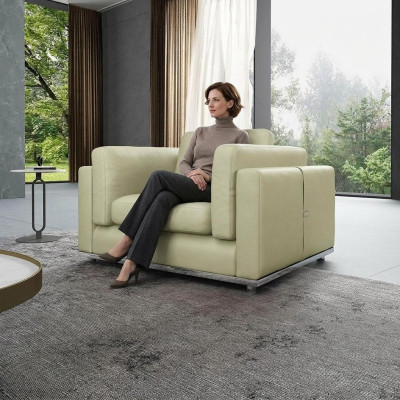 Silla sillón de club sillón de salón sillón de cóctel relax tapizado club cuero sofás nuevos